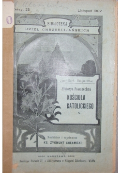 Historya Powszechna Kościoła Katolickiego X, 1902r.