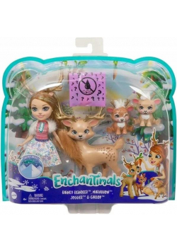 Enchantimals. Lalka Rainey z rodziną reniferów