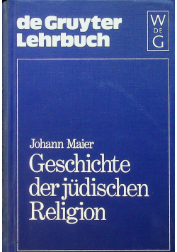 Geschichte der Judischen Religion