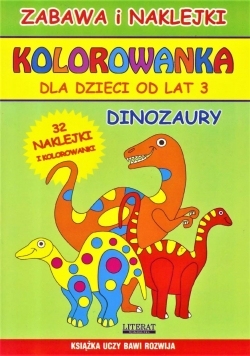 Kolorowanka dla dzieci od lat 3. Dinozaury