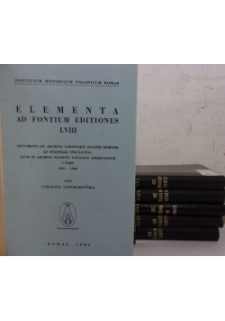 Elementa ad fontium editiones zestaw 7 książek