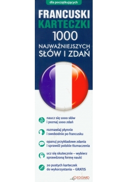 Francuski Karteczki 1000 najważniejszych słów i zdań dla początkujących