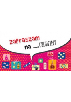 Zaproszenie 18-tka - Różowe (5szt) AVANTI
