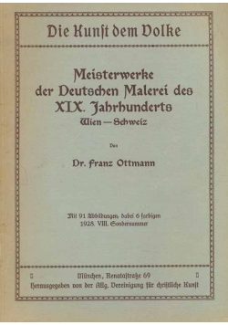 Meisterwerke der Deutschen Malarei, 1928 r.