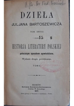 Dzieła Juljana Bartosiewicza, tom 2, 1877 r.