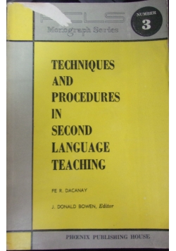 Techniques and procedures in second language teaching