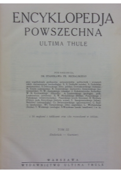 Encyklopedia powszechna, tom III, 1930 r.