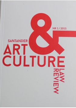 Santander and Art Culture Law Review nr 1