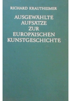 Ausgewahlte aufsatze zur Europaischen