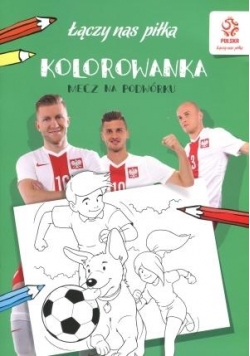 Kolorowanka. PZPN. Piłka nożna. Mecz na boisku