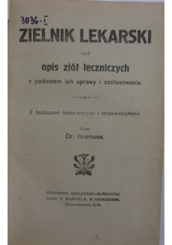 Zielnik lekarski, 1915 r.