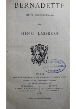 Bernadette 1884 r