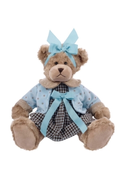 Misia Daizy sukienka niebieska kratka 33cm