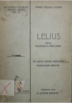Lelius czyli rozmowa o przyjaźni ok 1907 r.