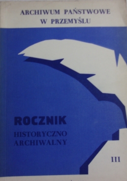 Rocznik historyczno-archiwalny, Tom III