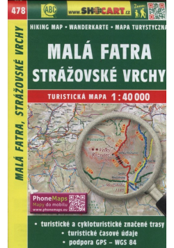 Mala Fatra Strazovske Vrchy 1:40 000