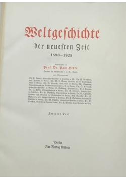 Ullsteins Weltgeschichte, ok. 1925 r.