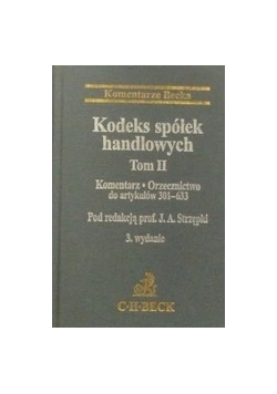 Kodeks spółek handlowych Tom II