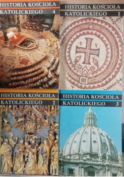 Historia kościoła katolickiego, zestaw 4 książek