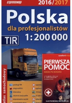 Polska dla profesjonalistów 2016 / 2017. Atlas samochodowy w skali 1 : 200 000