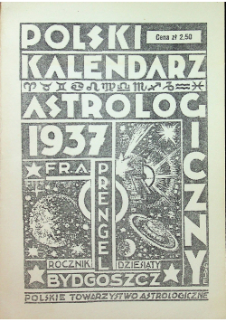 Polski kalendarz astrologiczny 1937 r