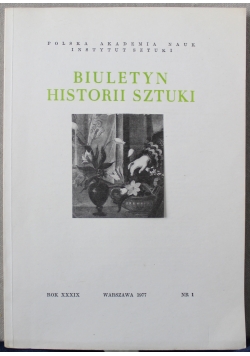 Biuletyn Historii  Sztuki Nr 1