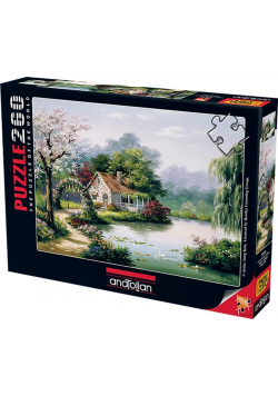 Puzzle 260 Chatka nad stawem