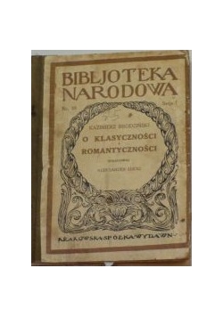 O klasyczności i romantyczności 1925 r.