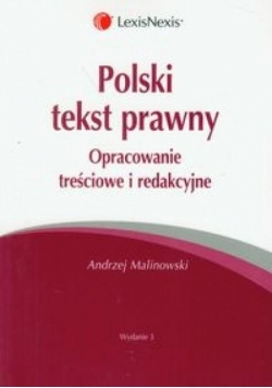 Polski tekst prawny Opracowanie treściowe...w.3