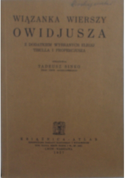 Wiązanka wierszy Owidjusza 1927 r