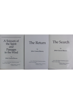 The Search/The Return/A Sojourn of the Spirt