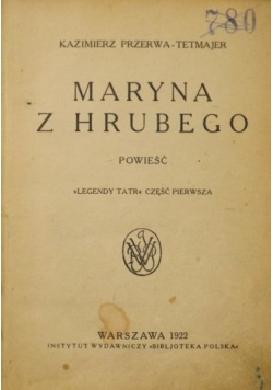 Maryna z Hrubego, 1922 r.