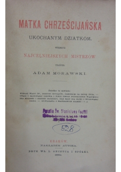 Matka Chrześcijańska, 1882r.
