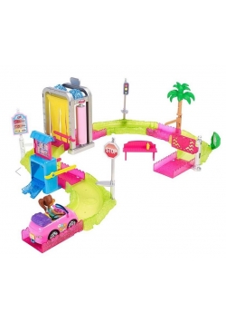 Barbie Myjnia samochodowa zestaw + Lalka