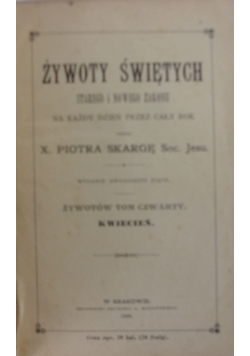 Żywoty Świętych, 1899r.