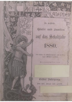 St. Michaels -Kalender fur christlich hauser ,zawiera 6 tomów ,1880 r.