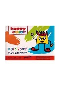 Blok rysunkowy kolor A4/15K HAPPY COLOR