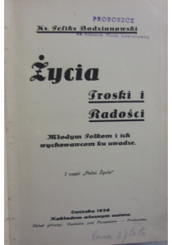 Życia troski i radości, 1936r.