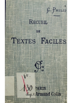 Recueil de Textes Faciles 1925 r.