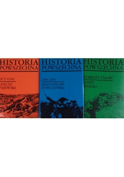 Historia powszechna, zestaw 3 książek