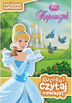 Koloruj, czytaj, naklejaj. Pierścionek Kopciuszka