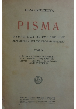Pisma tom IX, 1913 r.