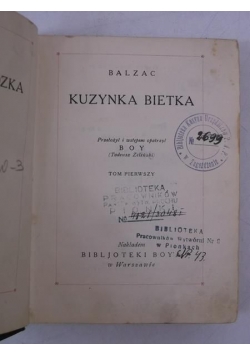 Kuzynka Bietka, 1924 r.