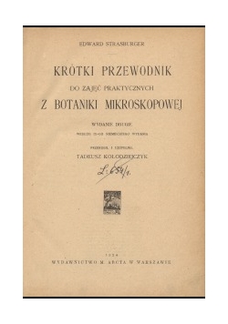 Botanika Mikroskopowa, 1924 r.