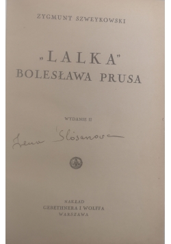Lalka Bolesława Prusa,1935r.