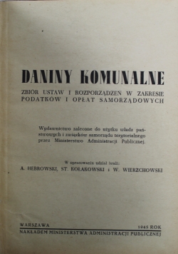 Daniny komunalne 1945 r