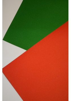 Karton A2 250g Czerwony + zielony platynowy(20szt)