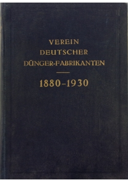 Verein Deutscher Dunger- Fabrikanten, 1930 r.