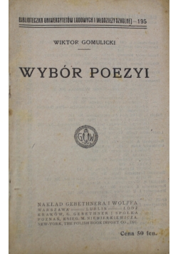 Gomulicki wybór poezyi 1917 r.