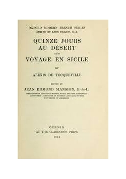 Quinze Jours au Desert and Voyage en Sicile, 1904e.